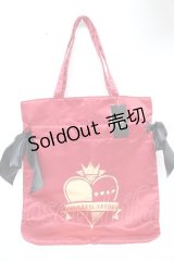 Maison de FLEUR / HEARTSLABYUL/ダブルトートバッグ F レッド Y-25-11-24-026-LO-BG-SZ-ZY