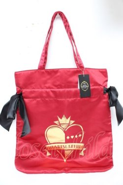 画像1: Maison de FLEUR / HEARTSLABYUL/ダブルトートバッグ F レッド Y-25-11-24-026-LO-BG-SZ-ZY