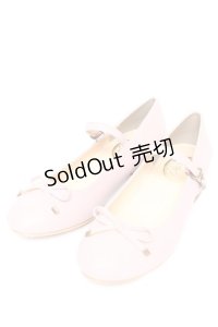 F&A / ストラップ付きリボンバレエシューズ M ピンク Y-25-11-24-028-LO-SH-SZ-ZY