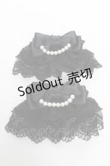 Angelic Pretty / チュールレースお袖とめ  黒 Y-25-11-24-004-AP-ZA-SZ-ZY