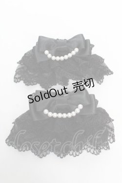 画像1: Angelic Pretty / チュールレースお袖とめ  黒 Y-25-11-24-004-AP-ZA-SZ-ZY