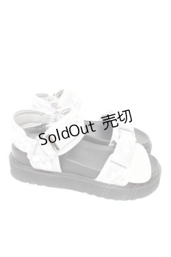 画像4: 【SALE】axes femme / レース重ねベルトスポサン S グレー Y-25-11-24-030-AX-SH-SZ-ZTK001