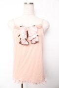 axes femme / BIGリボンキャミソール  ピンク Y-25-11-24-031-AX-TO-SZ-ZY