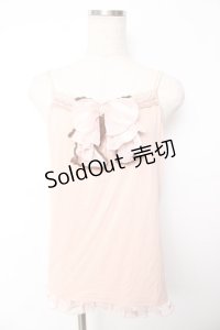 axes femme / BIGリボンキャミソール  ピンク Y-25-11-24-031-AX-TO-SZ-ZY