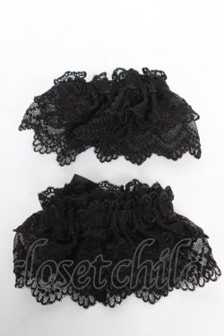 画像2: Angelic Pretty / チュールレースお袖とめ  黒 Y-25-11-24-004-AP-ZA-SZ-ZY
