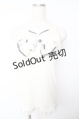 axes femme / BIGリボンキャミソール  生成り Y-25-11-24-032-AX-TO-SZ-ZY