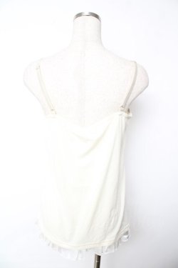 画像2: axes femme / BIGリボンキャミソール  生成り Y-25-11-24-032-AX-TO-SZ-ZY