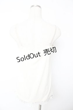 画像2: axes femme / BIGリボンキャミソール  生成り Y-25-11-24-032-AX-TO-SZ-ZY