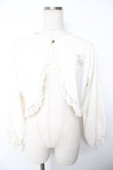 m petit by misako / MSKバラBフリルボレロ S 中白 Y-25-11-24-034-LO-TO-SZ-ZY