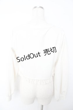 画像2: m petit by misako / MSKバラBフリルボレロ S 中白 Y-25-11-24-034-LO-TO-SZ-ZY