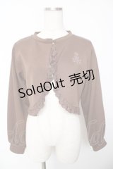 m petit by misako / MSKバラBフリルボレロ S 中茶 Y-25-11-24-035-LO-TO-SZ-ZY