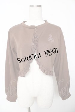 画像1: m petit by misako / MSKバラBフリルボレロ S 中茶 Y-25-11-24-035-LO-TO-SZ-ZY