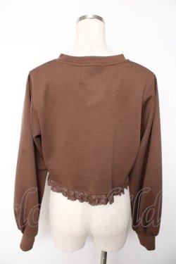 画像2: m petit by misako / MSKバラBフリルボレロ S 中茶 Y-25-11-24-035-LO-TO-SZ-ZY