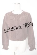 m petit by misako / AM バラレースニットカーディガン M 中茶 Y-25-11-24-038-LO-TO-SZ-ZY