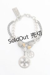 SEX POT ReVeNGe / 歯車ブレスレット  シルバー Y-25-11-26-004-SP-AC-SZ-ZY