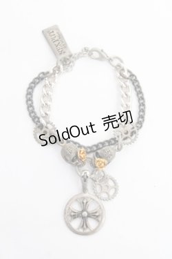 画像1: SEX POT ReVeNGe / 歯車ブレスレット  シルバー Y-25-11-26-004-SP-AC-SZ-ZY