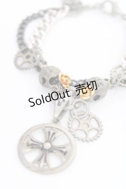 画像2: SEX POT ReVeNGe / 歯車ブレスレット  シルバー Y-25-11-26-004-SP-AC-SZ-ZY