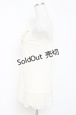 画像2: axes femme / /レースリボンキャミソール M 生成り Y-25-11-26-028-AX-TO-SZ-ZY
