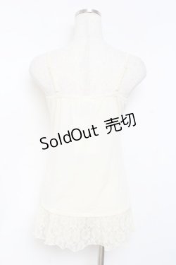 画像3: axes femme / /レースリボンキャミソール M 生成り Y-25-11-26-028-AX-TO-SZ-ZY