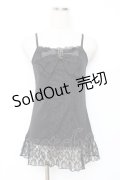 axes femme / /レースリボンキャミソール M 黒 Y-25-11-26-029-AX-TO-SZ-ZY