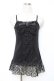 画像1: axes femme / /レースリボンキャミソール M 黒 Y-25-11-26-029-AX-TO-SZ-ZY (1)
