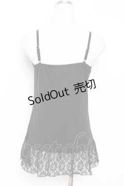 画像3: axes femme / /レースリボンキャミソール M 黒 Y-25-11-26-029-AX-TO-SZ-ZY