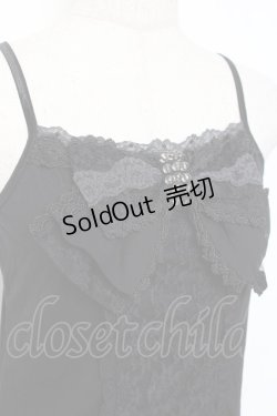 画像4: axes femme / /レースリボンキャミソール M 黒 Y-25-11-26-029-AX-TO-SZ-ZY