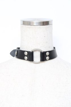 画像1: SEX POT ReVeNGe / リングベルトチョーカー  黒 Y-25-11-26-005-SP-AC-SZ-ZY