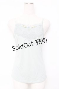 axes femme / バラ×ビジューキャミ M ミント Y-25-11-26-031-AX-TO-SZ-ZY
