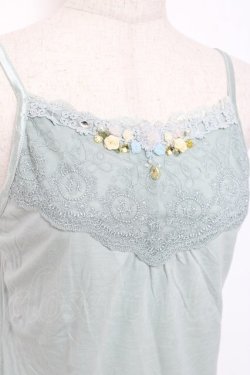 画像3: axes femme / バラ×ビジューキャミ M ミント Y-25-11-26-031-AX-TO-SZ-ZY