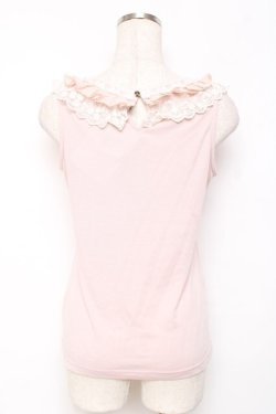 画像2: axes femme / エレガント襟タンク M 淡ピンク Y-25-11-26-032-AX-TO-SZ-ZY