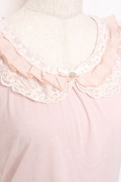 画像3: axes femme / エレガント襟タンク M 淡ピンク Y-25-11-26-032-AX-TO-SZ-ZY