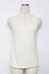 axes femme / バラレース使いフライスタンク M 生成り Y-25-11-26-034-AX-TO-SZ-ZY