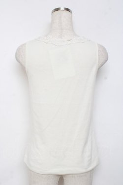 画像2: axes femme / バラレース使いフライスタンク M 生成り Y-25-11-26-034-AX-TO-SZ-ZY