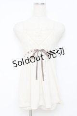 axes femme / はしごレースリボンキャミソール M 生成り Y-25-11-26-035-AX-TO-SZ-ZY