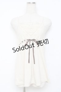 axes femme / はしごレースリボンキャミソール M 生成り Y-25-11-26-035-AX-TO-SZ-ZY