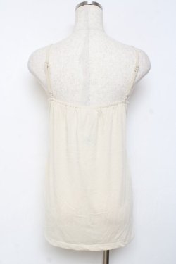 画像2: axes femme / はしごレースリボンキャミソール M 生成り Y-25-11-26-035-AX-TO-SZ-ZY