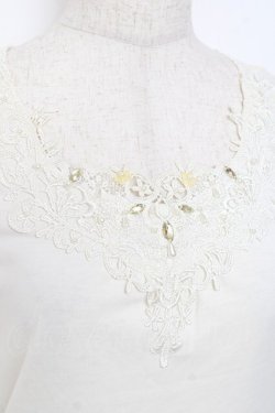 画像3: axes femme / /ビジュー×レースタンクトップ M 生成り Y-25-11-26-036-AX-TO-SZ-ZY