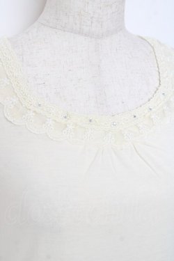 画像3: axes femme / 裾フラワータンク M 生成り Y-25-11-26-037-AX-TO-SZ-ZY