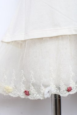 画像4: axes femme / 裾フラワータンク M 生成り Y-25-11-26-037-AX-TO-SZ-ZY