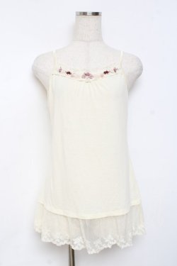 画像1: axes femme / ミニバラキャミ M 生成り Y-25-11-26-038-AX-TO-SZ-ZY