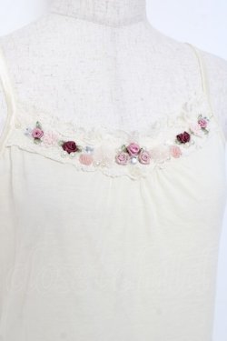 画像3: axes femme / ミニバラキャミ M 生成り Y-25-11-26-038-AX-TO-SZ-ZY