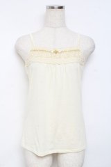 axes femme / レース×ビジューキャミ M 生成り Y-25-11-26-039-AX-TO-SZ-ZY