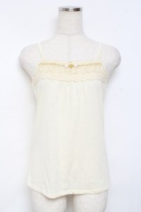 axes femme / レース×ビジューキャミ M 生成り Y-25-11-26-039-AX-TO-SZ-ZI