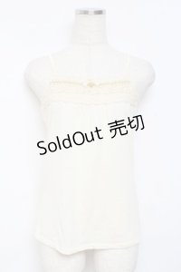 axes femme / レース×ビジューキャミ M 生成り Y-25-11-26-039-AX-TO-SZ-ZI