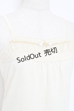 画像3: axes femme / レース×ビジューキャミ M 生成り Y-25-11-26-039-AX-TO-SZ-ZI