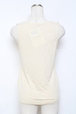 画像2: axes femme / ビーズラインタンクトップ M 生成り Y-25-11-26-040-AX-BL-SZ-ZY