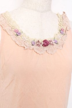 画像3: axes femme / ガーデンフリルレースタンク M 淡ピンク Y-25-11-26-041-AX-TO-SZ-ZY