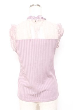 画像2: axes femme / パールデザインビスチェプルオーバー M ラベンダー Y-25-11-26-042-AX-TO-SZ-ZY