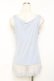 画像2: axes femme / 裾レースホルター付きタンクトップ M サックス Y-25-11-26-043-AX-TO-SZ-ZY (2)